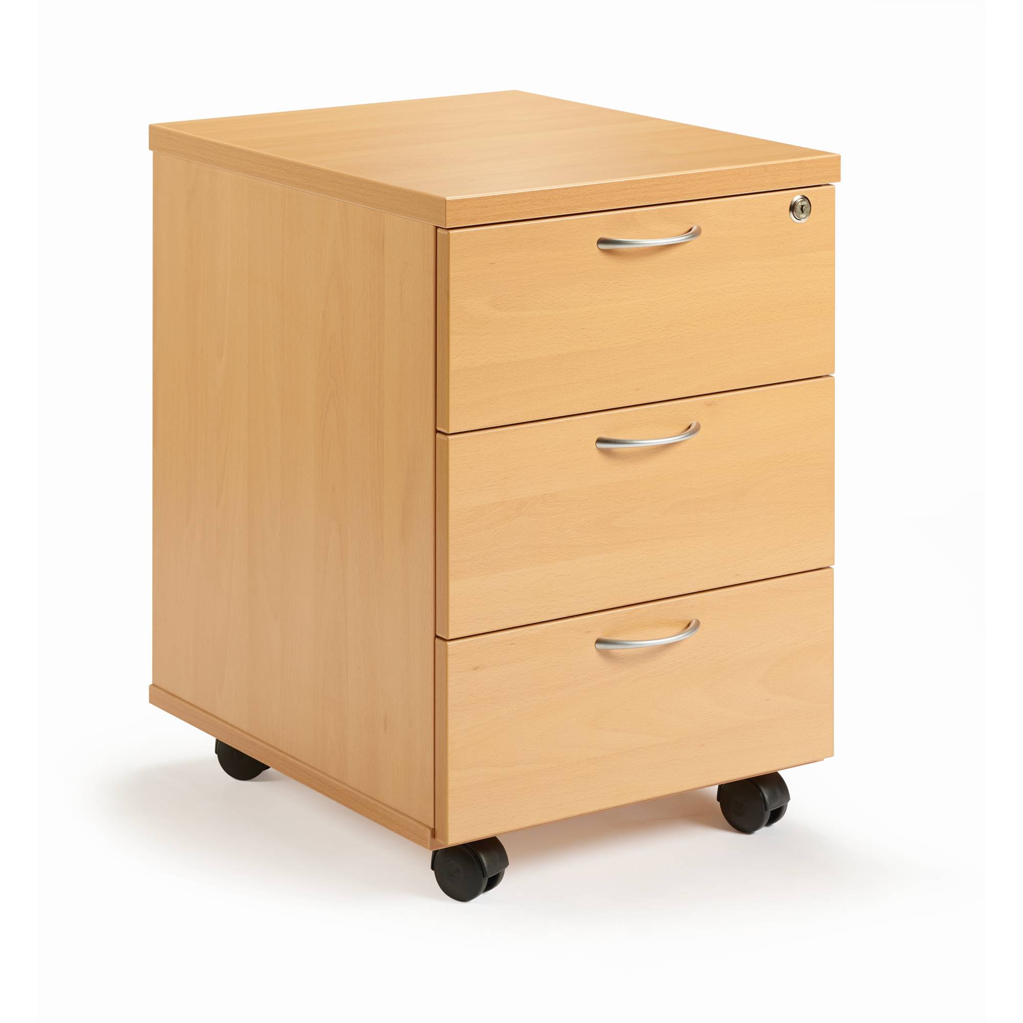 Rollcontainer 3xSchub 58,5x40,7x50cm buche