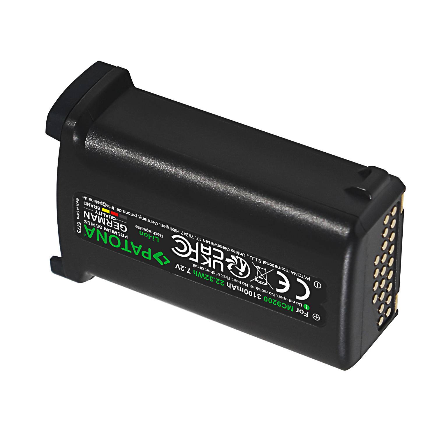 PATONA Premium Akku für Zebra MC9200 BTRY-MC9X-26MA-01 – 3100mAh