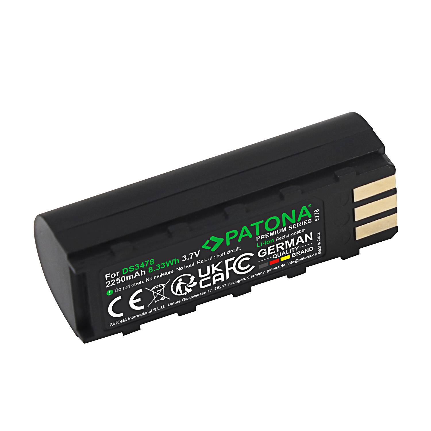 PATONA Premium Akku für Symbol DS3478 21-62606-01 – 3,7V 2250mAh