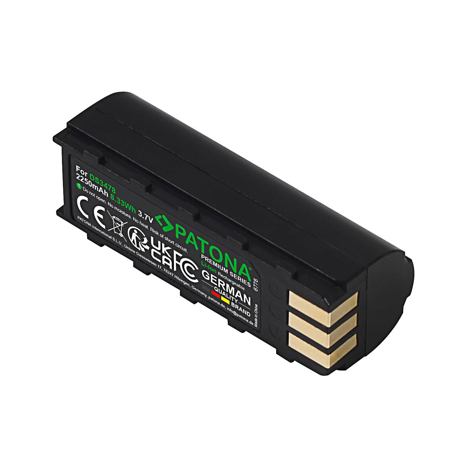 PATONA Premium Akku für Symbol DS3478 21-62606-01 – 3,7V 2250mAh