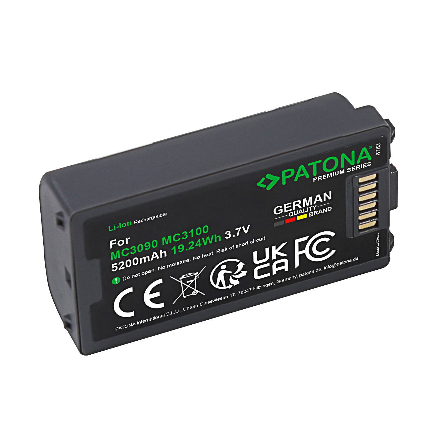 PATONA Premium Akku für Symbol MC3200 BTRY-MC32-01-01 – 6800mAh
