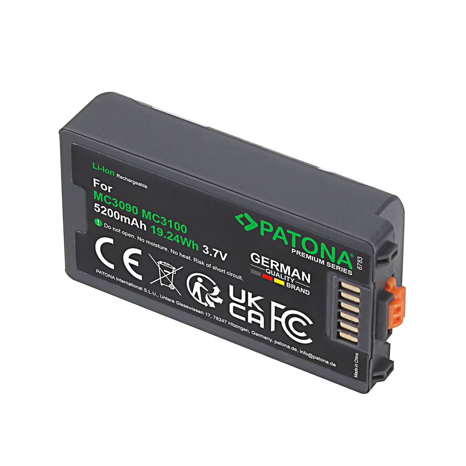 PATONA Premium Akku für Symbol MC3200 BTRY-MC32-01-01 – 6800mAh