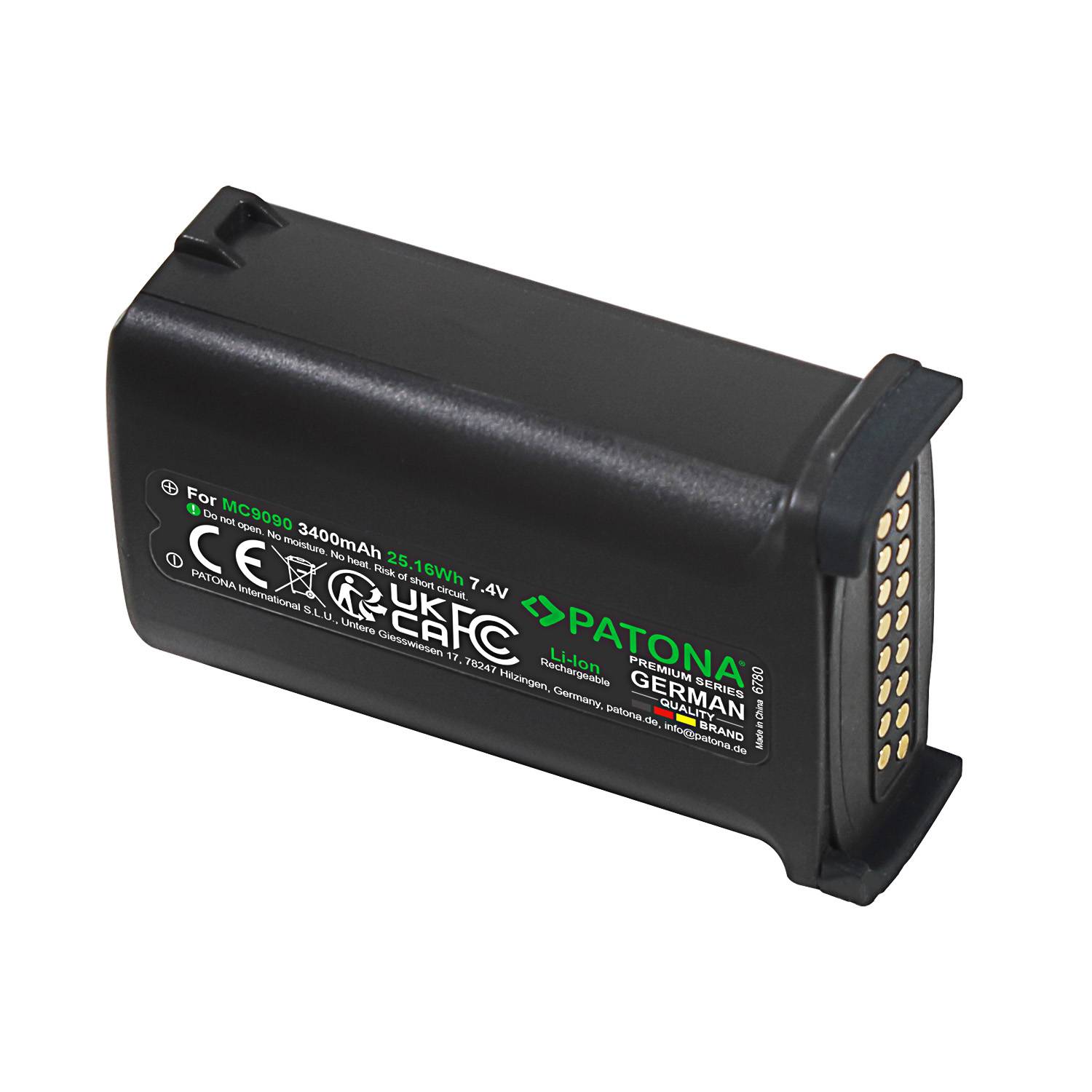 PATONA Premium Akku für Symbol MC9090 BRTY-MC90SAB00-01 – 7,4V 3400mAh