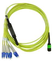 BLUEOPTICS - MTP-4LC-S1M kompatibles MTP-4xLC Singlemode Patchkabel 1 Meter