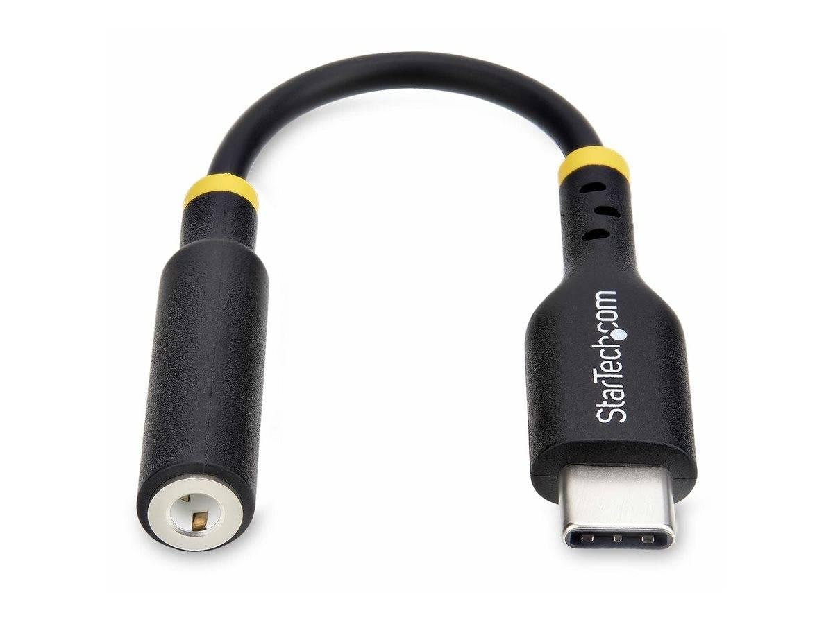 StarTech.com USB-C Audio Adapter to 3.5mm TRRS Jack, Headphone Aux Dongle