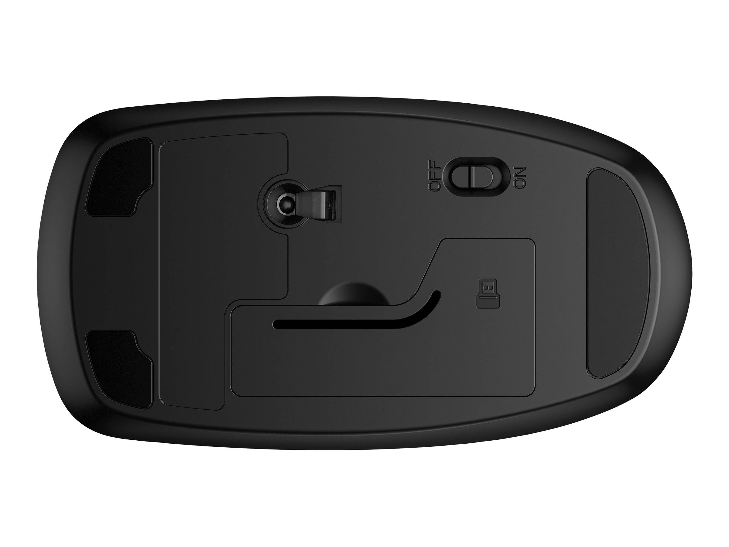 HP 235 Slim - Maus - optisch - 3 Tasten - kabellos - 2.4 GHz - kabelloser Empfänger (USB)