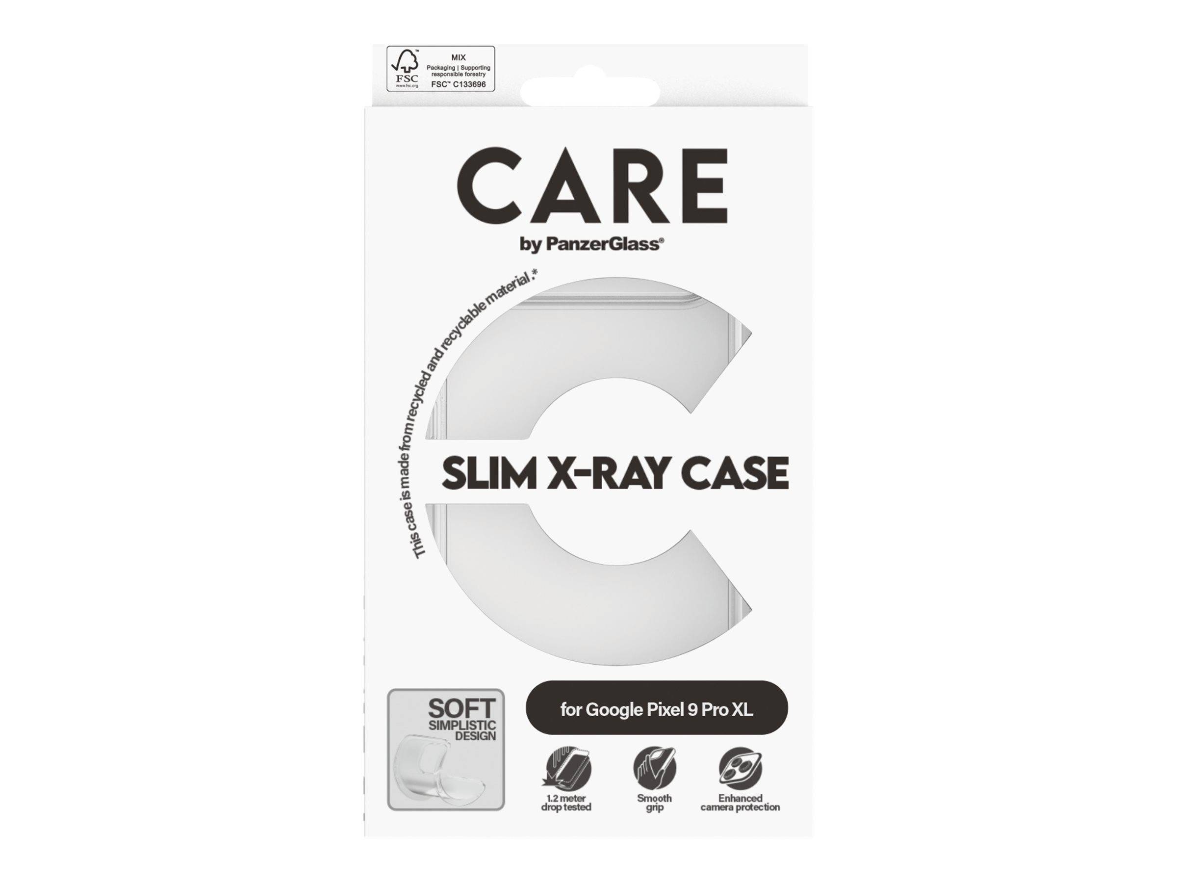 PANZERGLASS - CARE by PanzerGlass X-Ray - Hintere Abdeckung für Mobiltelefon - weicher Grund - Thermoplastisches Polyure