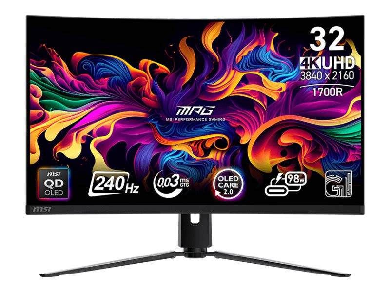 MSI MPG 321CURXDE QD-OLED - OLED-Monitor - Gaming - gebogen - 81.3 cm (32"")