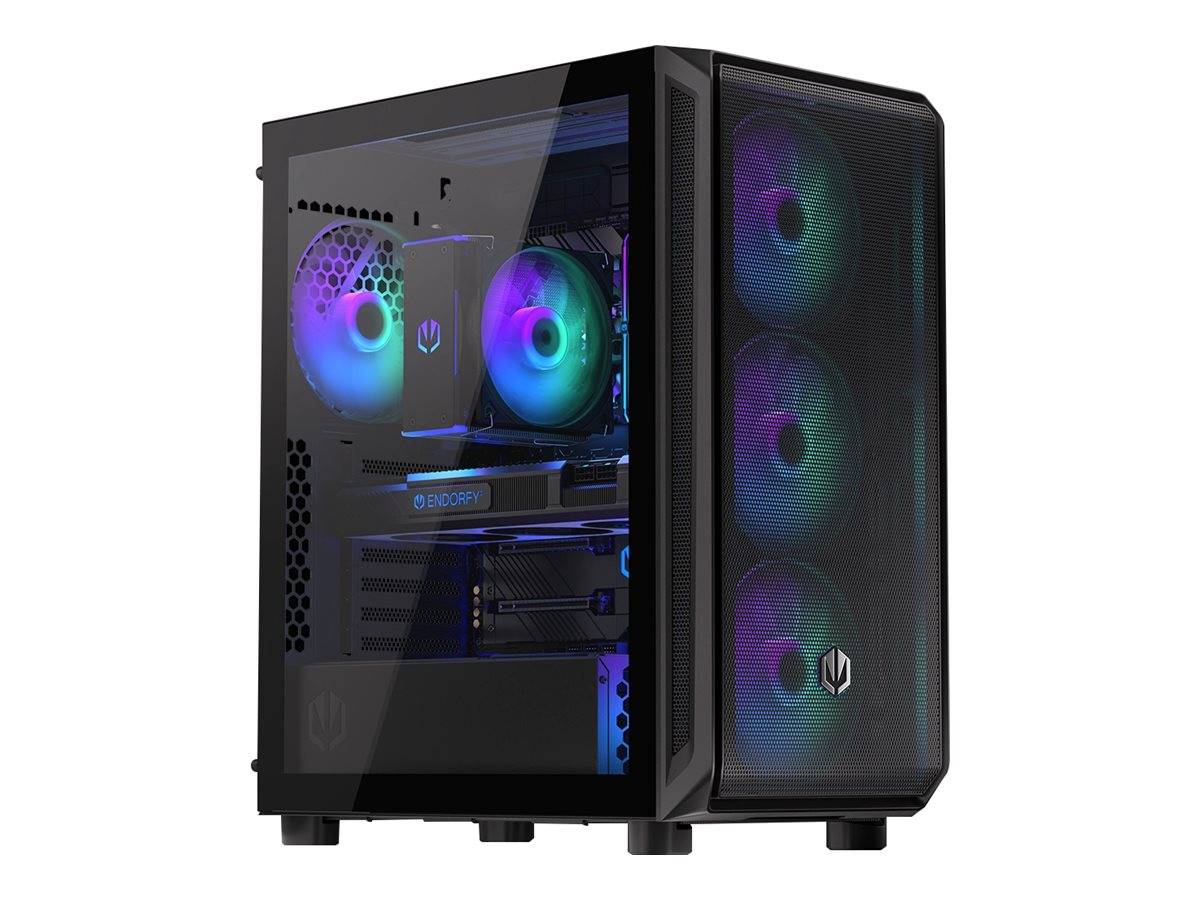 Endorfy Arx 500 ARGB - PC-Gehäuse - ATX - Seitenteil mit Fenster (gehärtetes Glas)