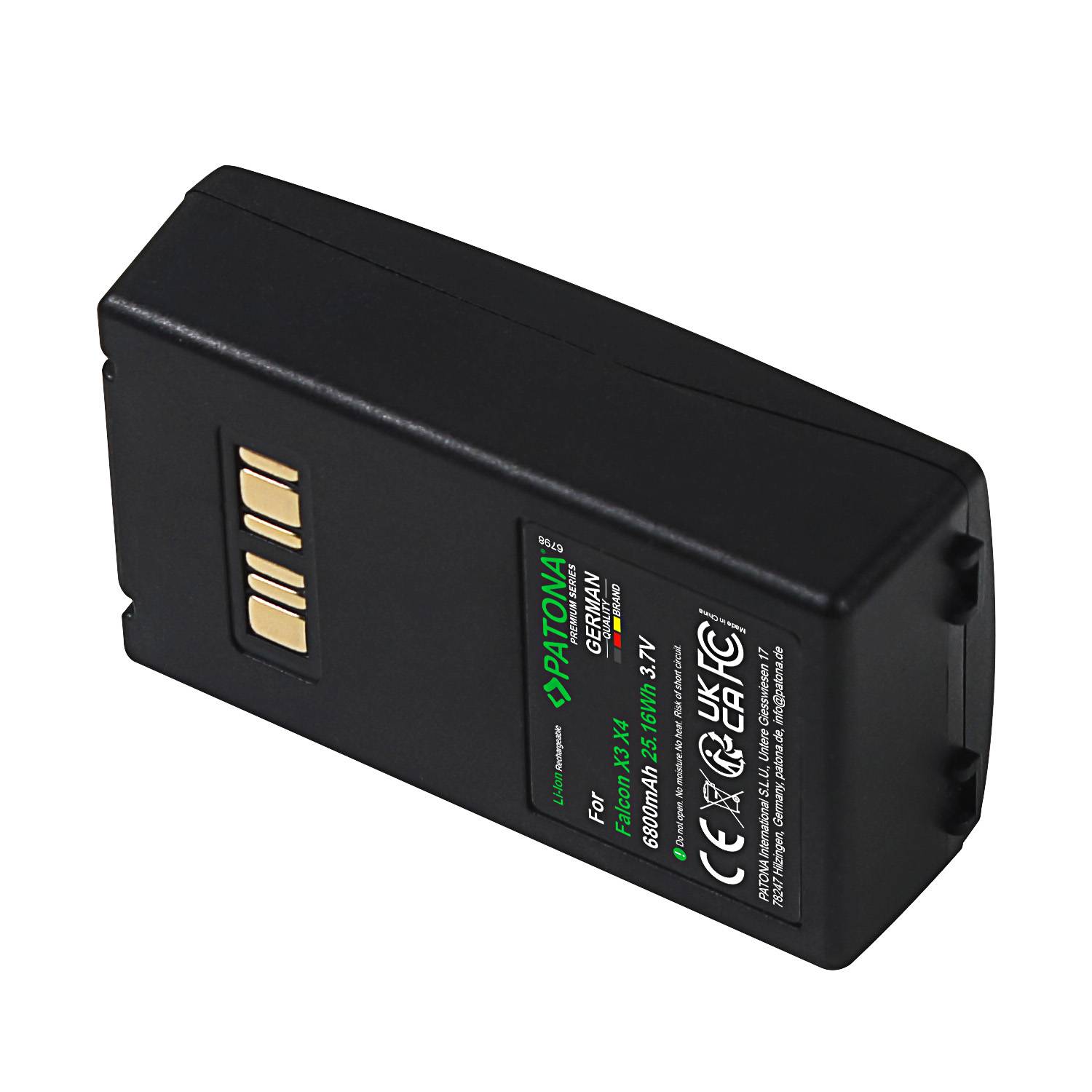 PATONA Premium Akku für Datalogic Falcon X3 BT-10 BT-26 – 6800mAh