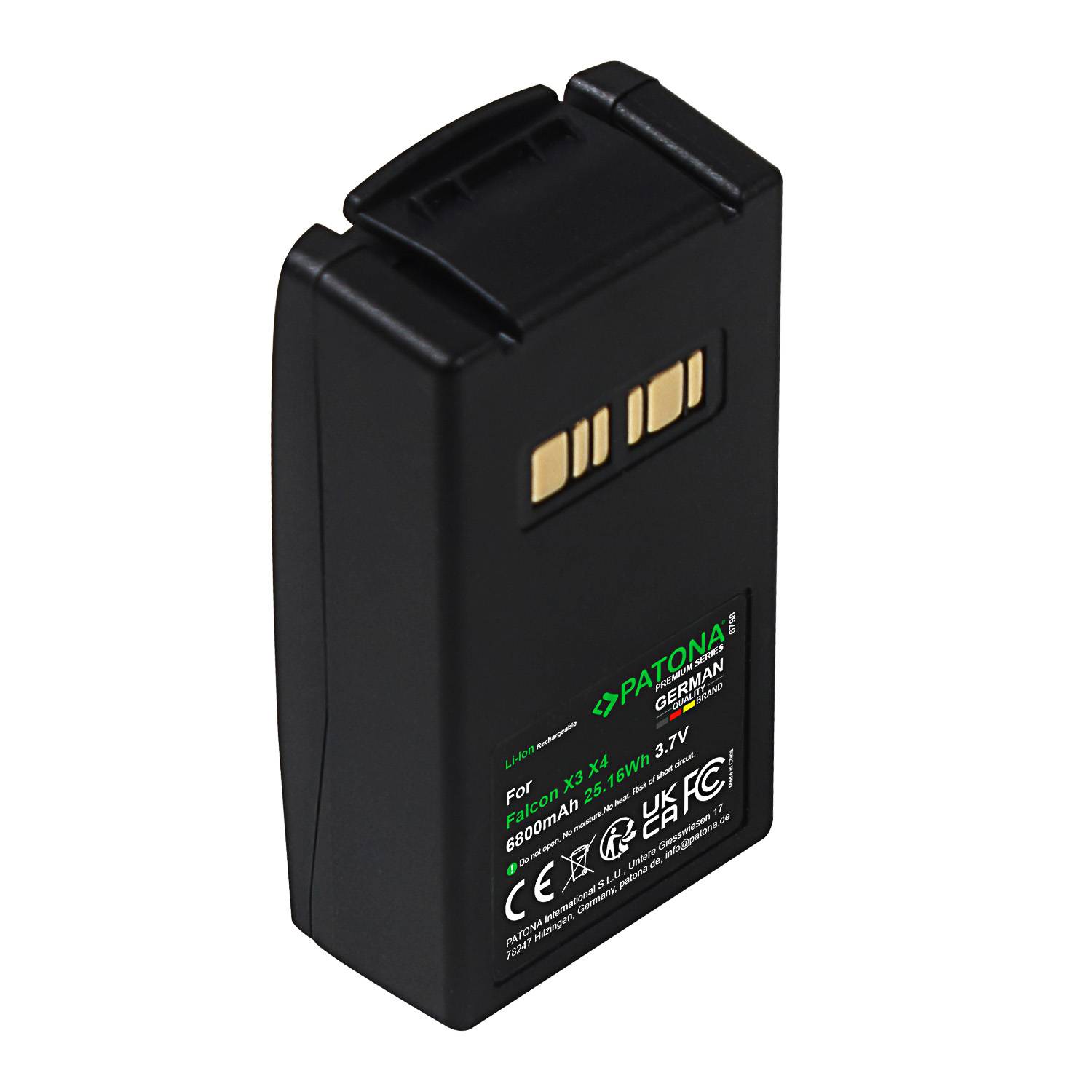 PATONA Premium Akku für Datalogic Falcon X3 BT-10 BT-26 – 6800mAh
