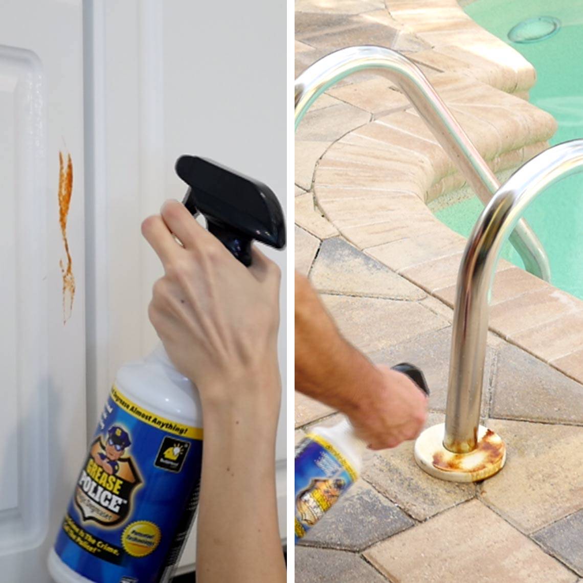 Grease Police - Doppelpack - kraftvoller Fettreiniger - Fettlöser für Küche, Herd, Backofen, Grill - Küchenreiniger - Intensivreiniger