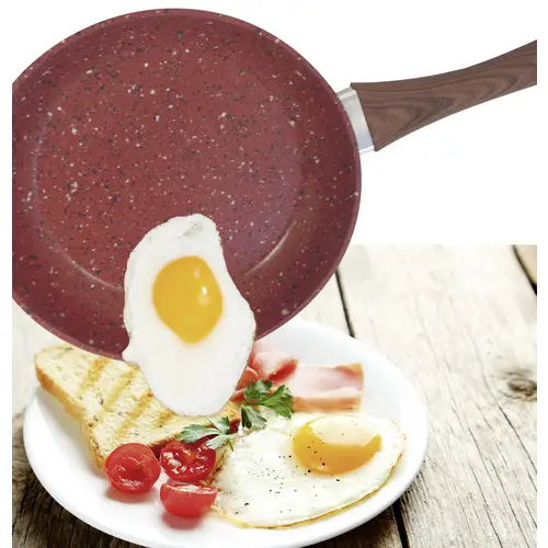 Livington Copper & Stone Pan - Bratpfanne - Pfanne 24cm - Anthihaft - für alle Herdarten - kratzfest - Induktion - gleichmäßige Hitzeverteilung - Livington Copper & Stone Pan - Bratpfanne - Pfanne 24cm - Anthihaft - für alle Herdarten - kratzfest - Induktion - gleichmäßige Hitzeverteilung -