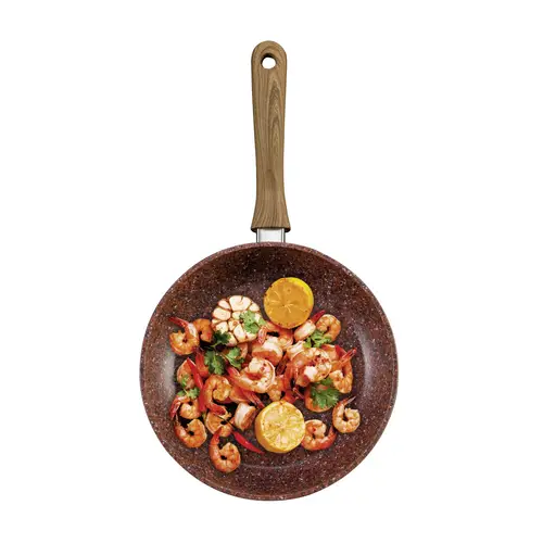 Livington Copper & Stone Pan - Bratpfanne - Pfanne 24cm - Anthihaft - für alle Herdarten - kratzfest - Induktion - gleichmäßige Hitzeverteilung - Livington Copper & Stone Pan - Bratpfanne - Pfanne 24cm - Anthihaft - für alle Herdarten - kratzfest - Induktion - gleichmäßige Hitzeverteilung -