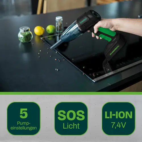 Hammersmith AirStorm - Kabelloser Handstaubsauger & Luftkompressor mit SOS-Licht & umfangreichem Zubehör - Autoreifen aufpumpen - Kontrolle des Hammersmith AirStorm - Kabelloser Handstaubsauger & Luftkompressor mit SOS-Licht & umfangreichem Zubehör - Autoreifen aufpumpen - Kontrolle des