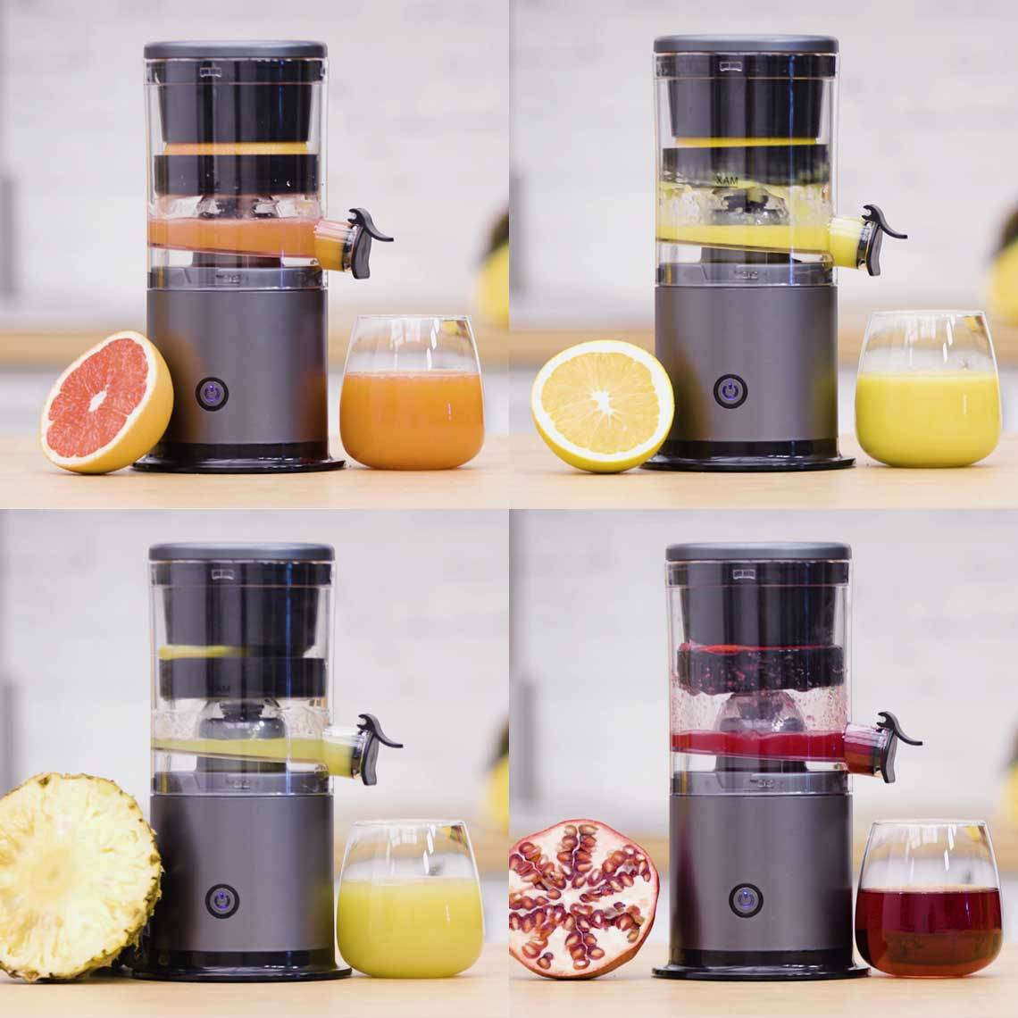 Livington JuiceBoost - Akku Entsafter klein - kabellose Saftpresse für unterwegs - Slow Juicer aus Obst & Gemüse - Obstpresse - USB aufladbar - idea