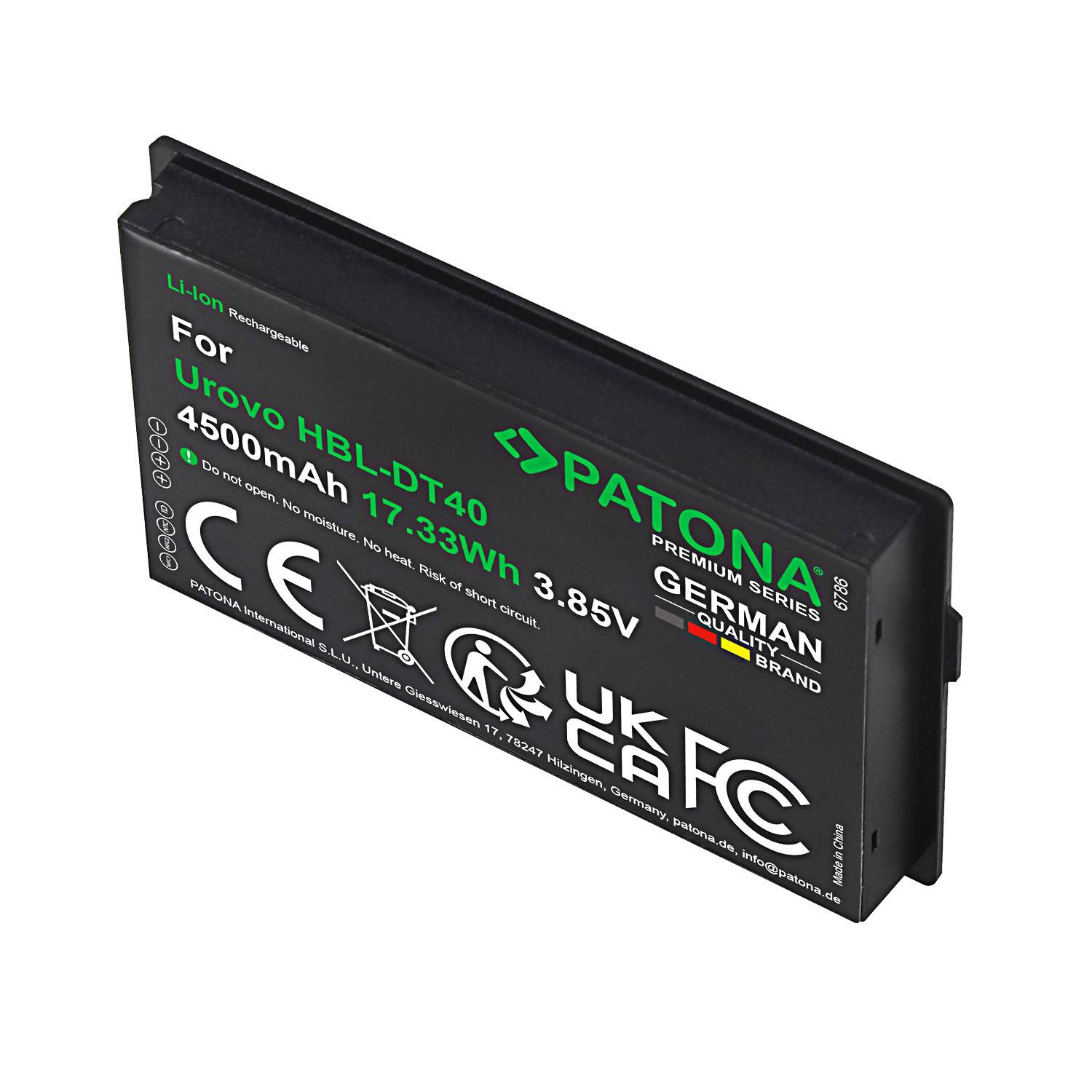 PATONA Premium Akku für Urovo DT40 HBL-DT40 – 4500mAh
