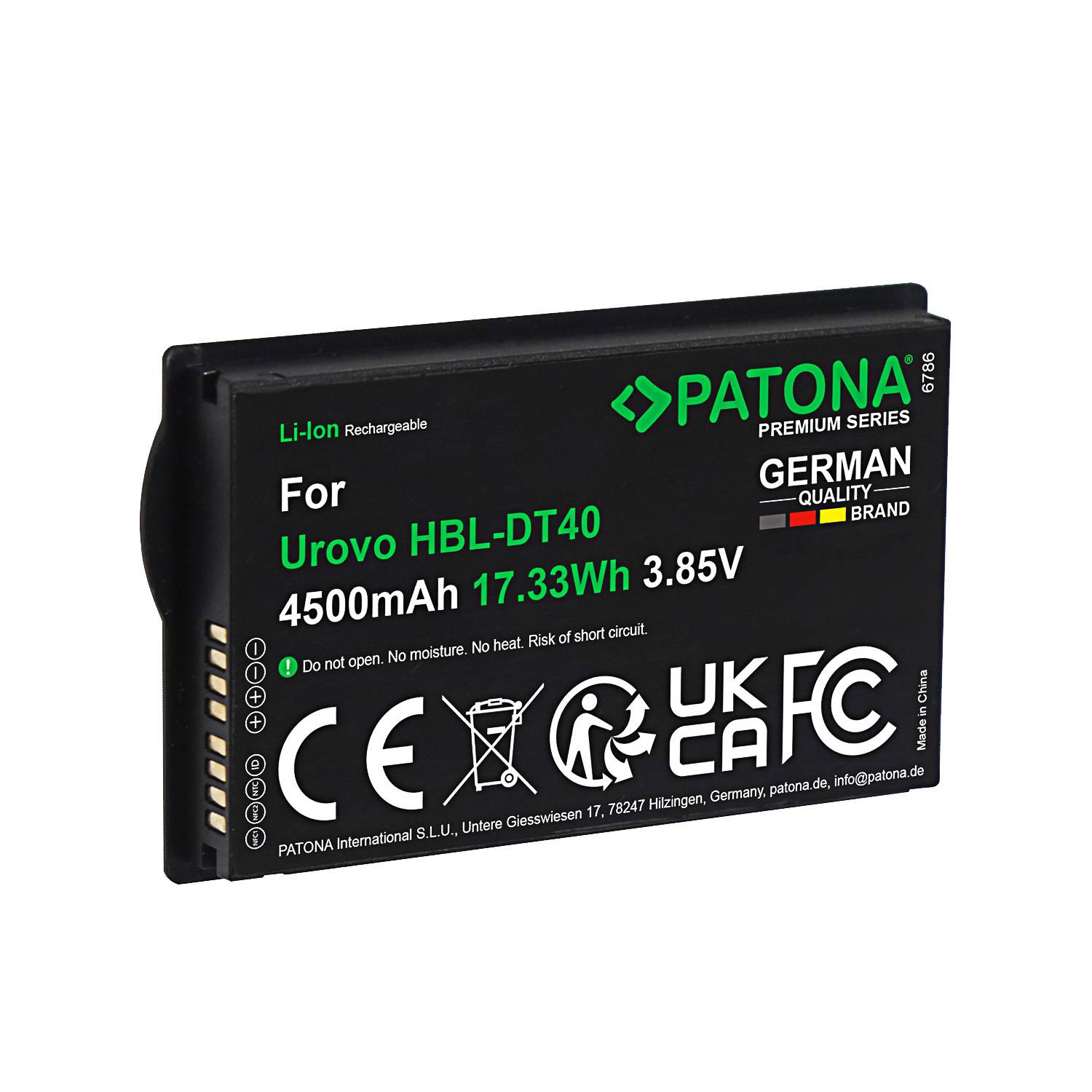 PATONA Premium Akku für Urovo DT40 HBL-DT40 – 4500mAh