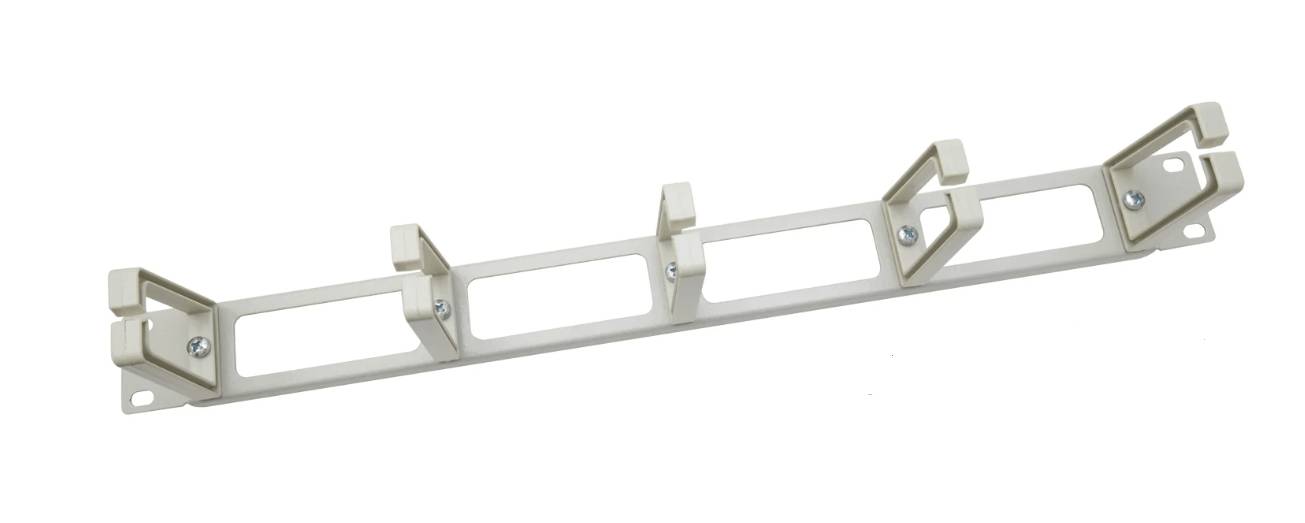 Danicom - 19 Zoll Kabelführungsleiste Kunststoff – 1 HE