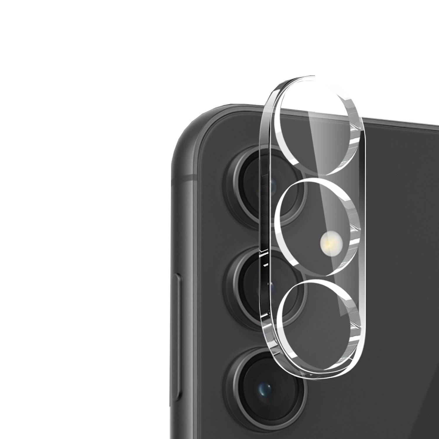 Für Samsung Galaxy S23 FE Schutz Hart Glas 9H Kamera Komplettschutz Transparent