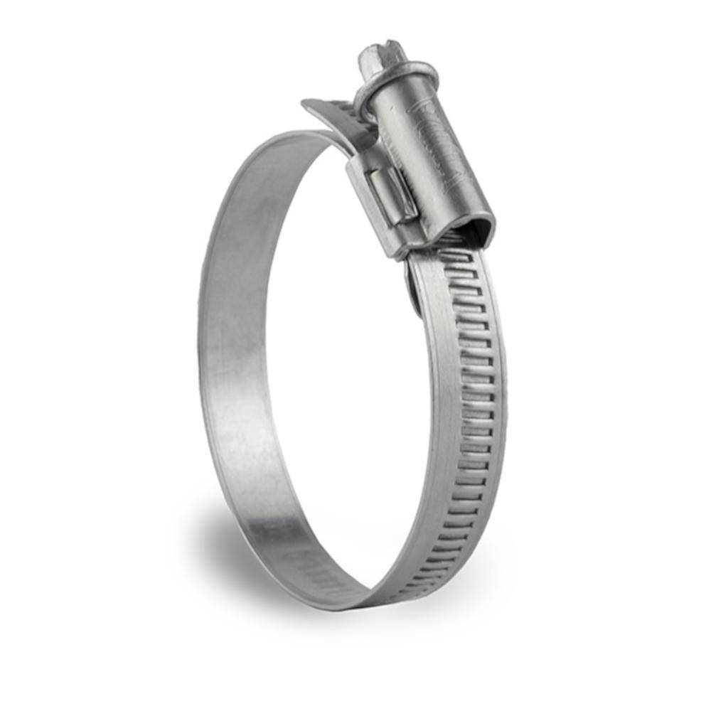Schlauchschelle TI 9 - Werkstoff W4 - DIN3017 - Bandbreite 9 mm - Spannbereich 270 bis 290 mm - Schlüsselweite 7 mm mit Schlitzschraube - Preis per