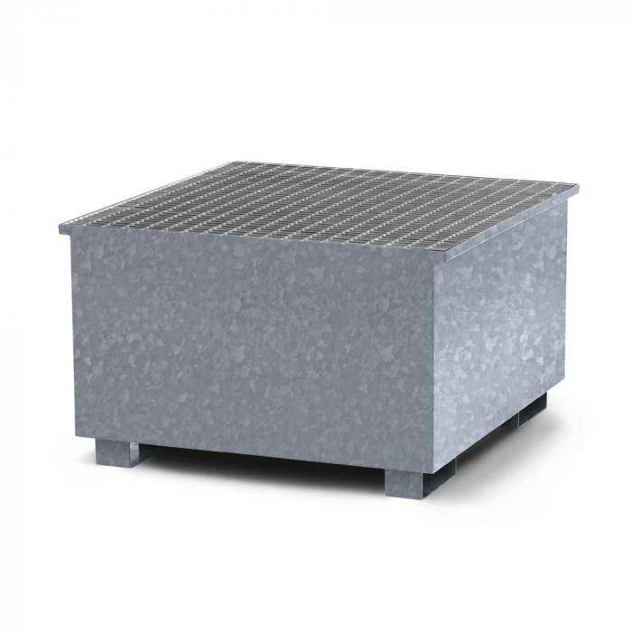 Auffangwannen Typ RTC-1 für IBC aus Stahl - für 1000 Liter IBC - ohne Abfüllbock Typ RAB - verzinkt