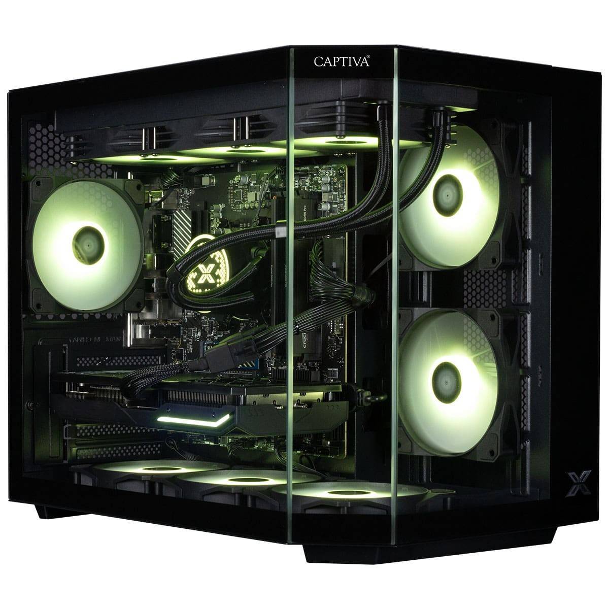 Captiva PC Highend Gaming R90-031 (Ryzen 7 5700X/RTX5070 12GB GDDR7/SSD 1TB/32GB/WLAN/Windows 11 Home 64-bit)
