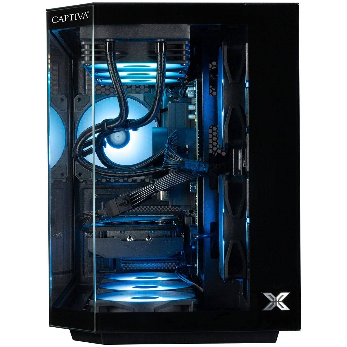 Captiva PC Highend Gaming R90-031 (Ryzen 7 5700X/RTX5070 12GB GDDR7/SSD 1TB/32GB/WLAN/Windows 11 Home 64-bit)
