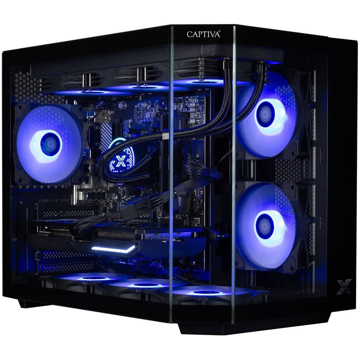 Captiva PC Highend Gaming R90-031 (Ryzen 7 5700X/RTX5070 12GB GDDR7/SSD 1TB/32GB/WLAN/Windows 11 Home 64-bit)