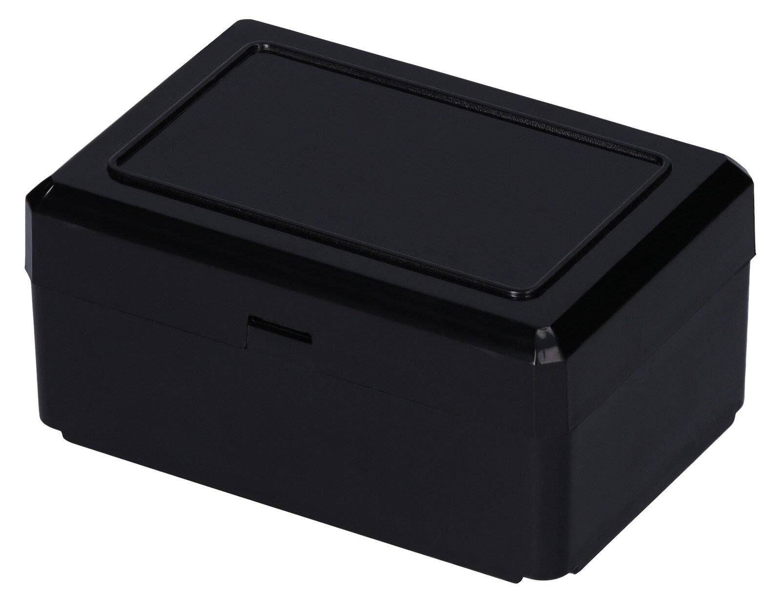 ESD Stapeldose mit Scharnierdeckel, Innenmaß: 75 x 50 x 33 mm