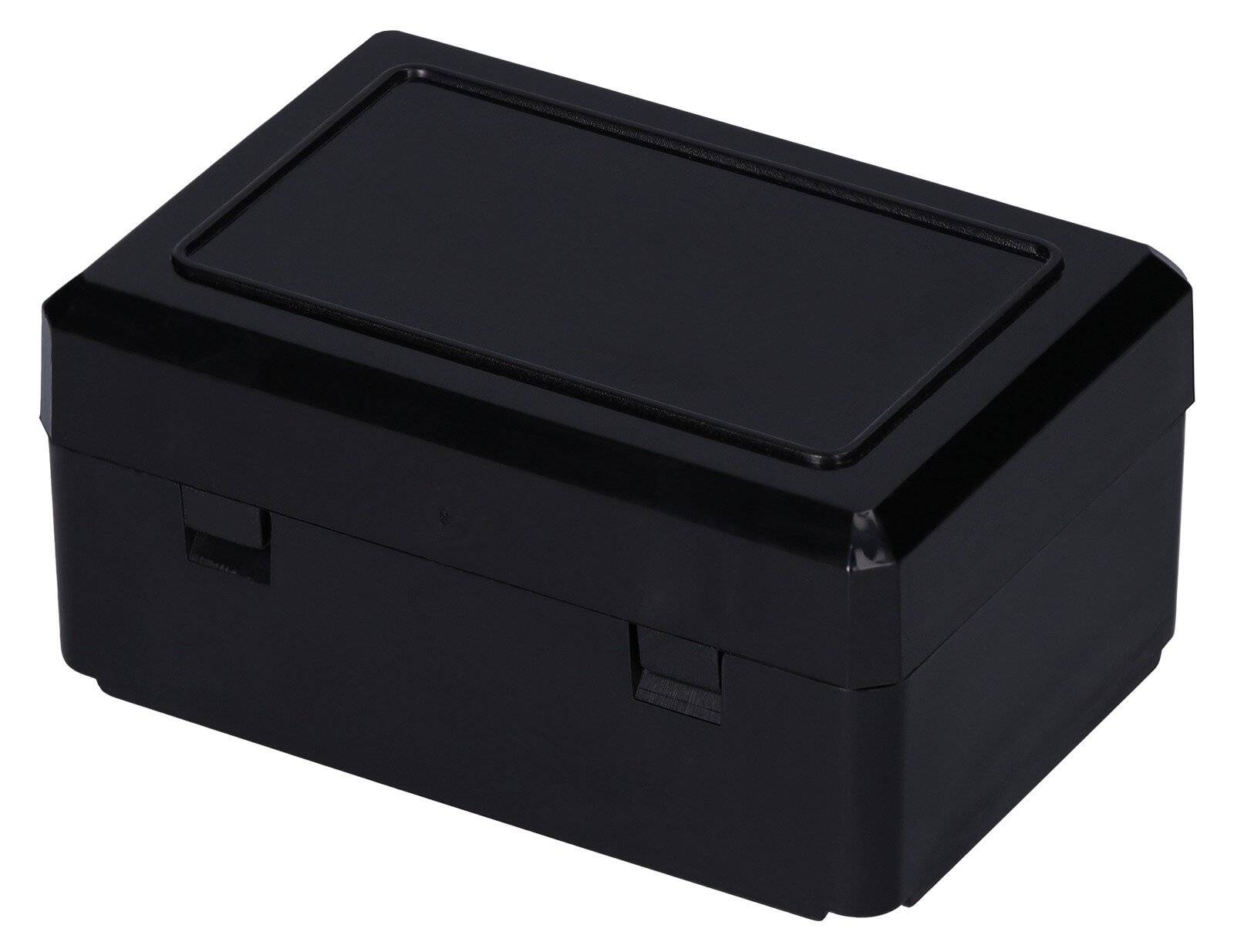 ESD Stapeldose mit Scharnierdeckel, Innenmaß: 75 x 50 x 33 mm