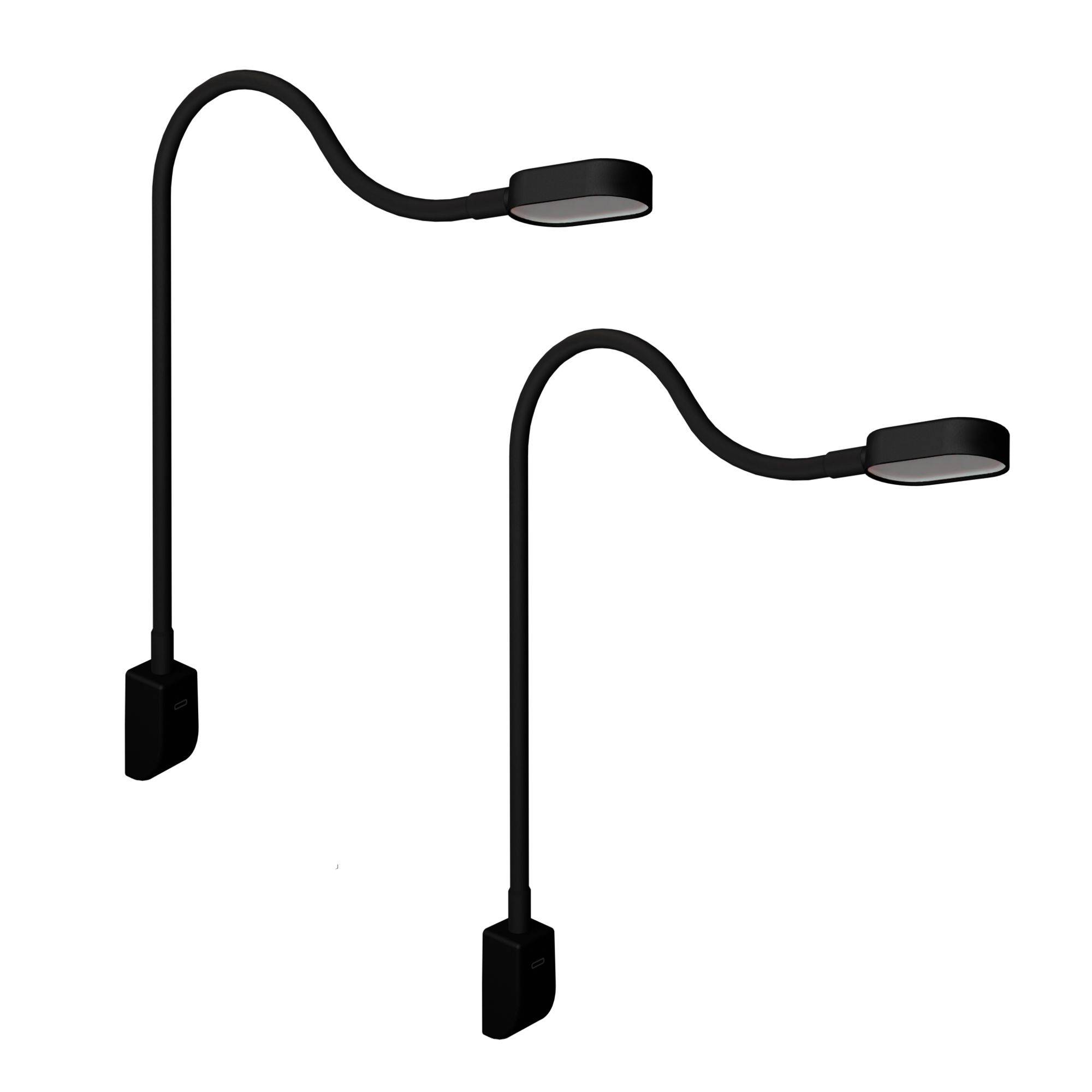 kalb | Ilios LED-Bettleuchte / Leseleuchte mit USB-C, Wand- und Winkelmontage, Flexibler Arm, dimmbar, warmweiß 3000k