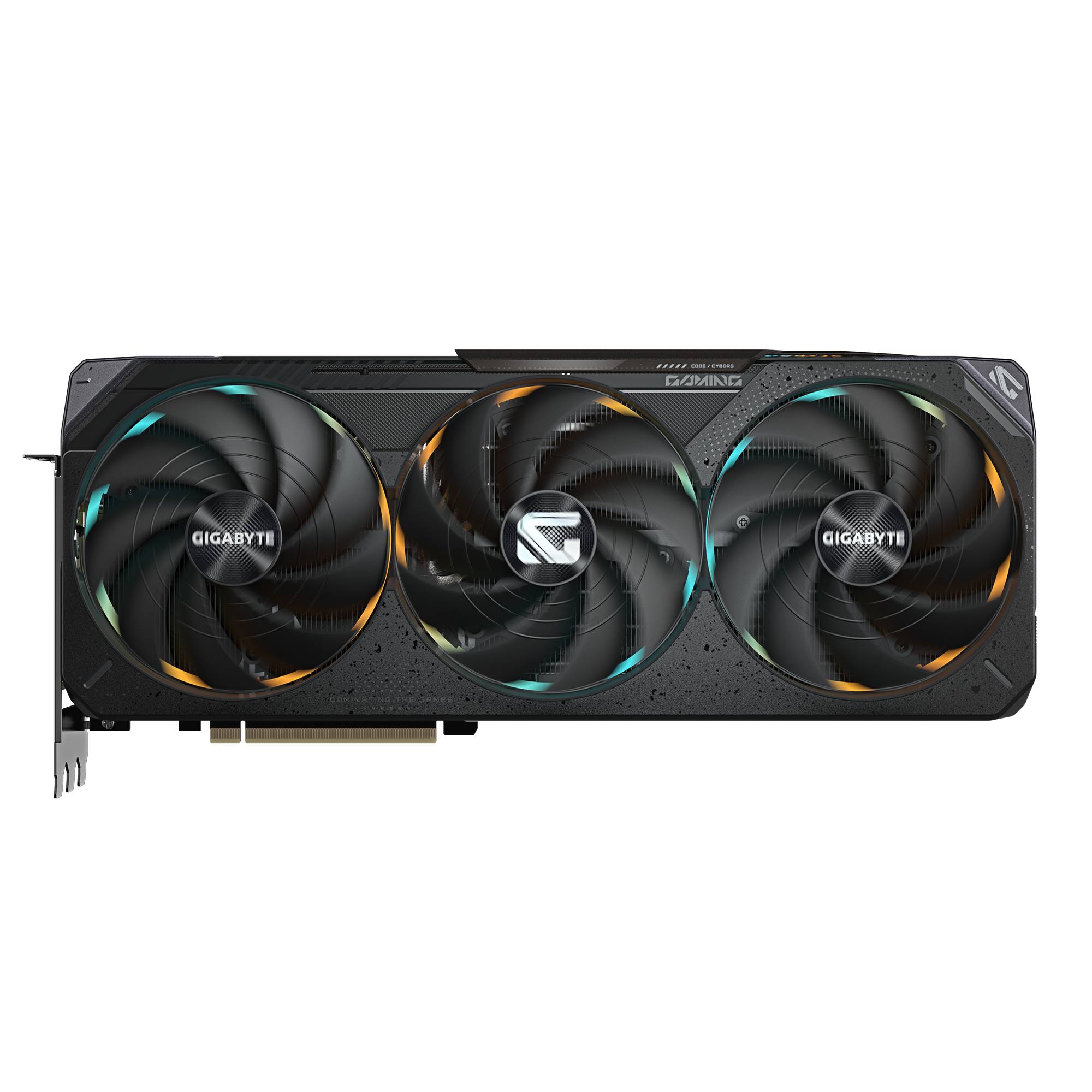 Gigabyte Grafikkarte mit drei Lüftern, RGB-beleuchteten Lüftern und „GAMING
