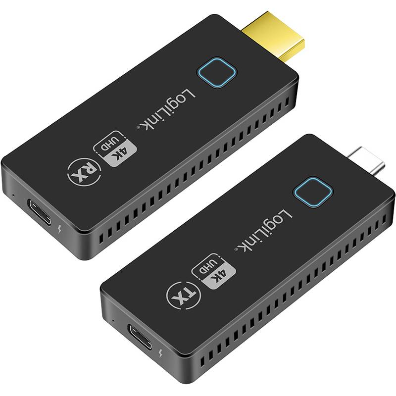 LogiLink Wireless HDMI Extender Set, 4K/30Hz, 30 m, schwarz