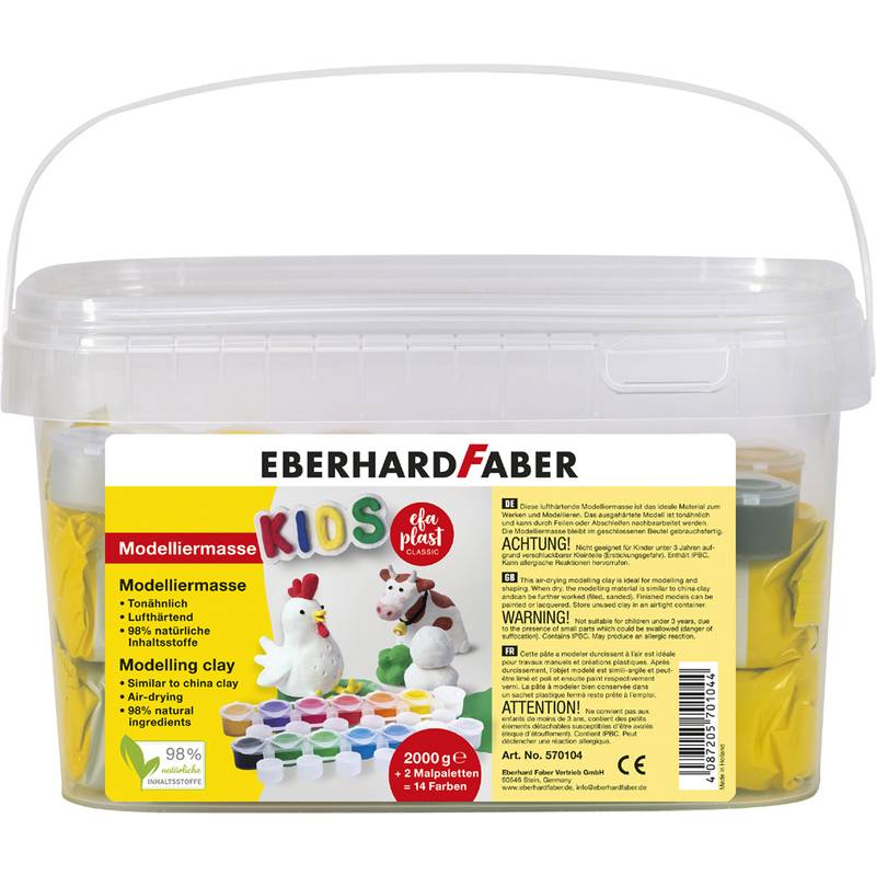 EBERHARD FABER Modelliermasse EFA Plast KIDS + Schulmalfarbe