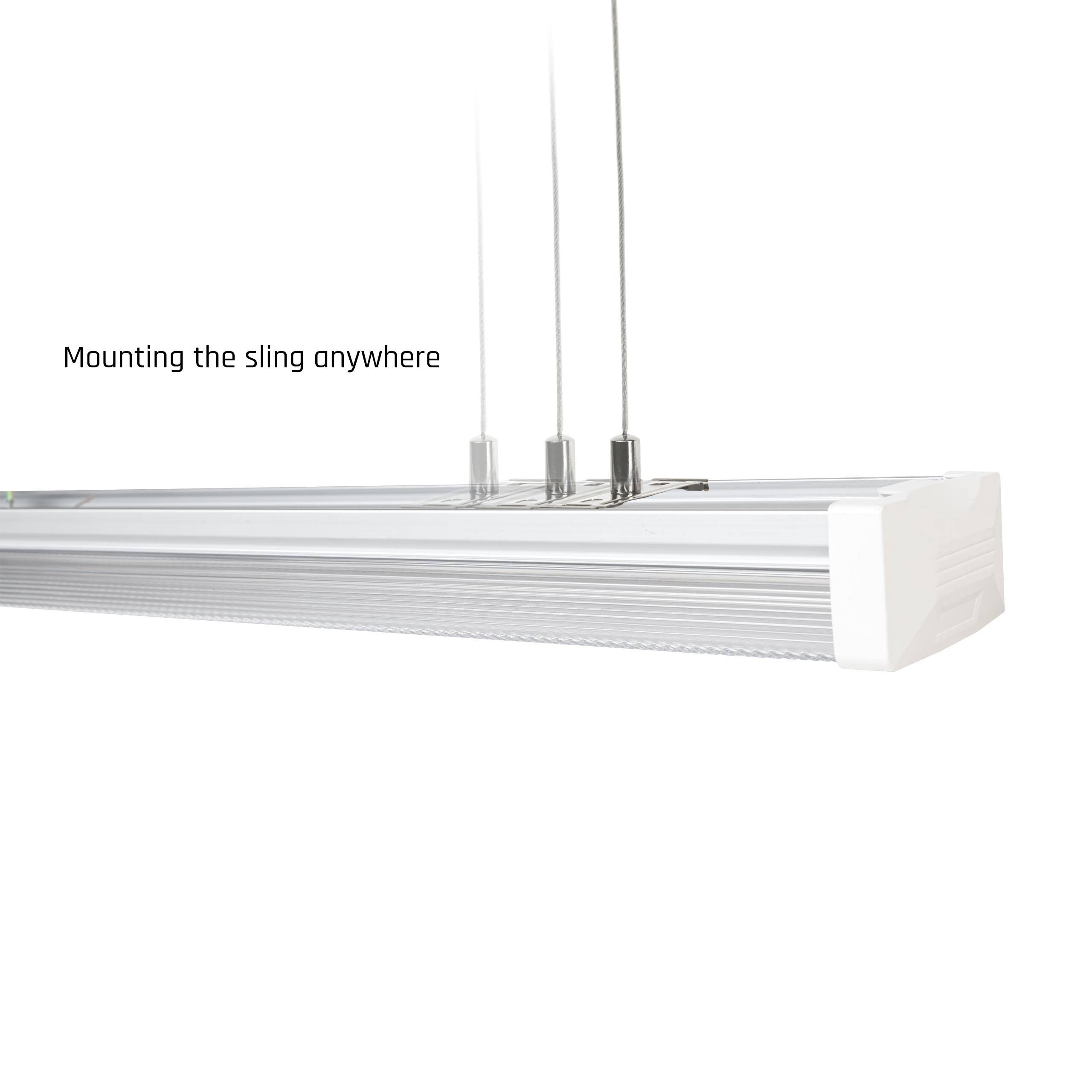 Spectrum LED LIMEA PRISMATICA 120cm Deckenleuchte 40W 5100lm weiß 100° IK10 230V IP44 Neutralweiß 4000K