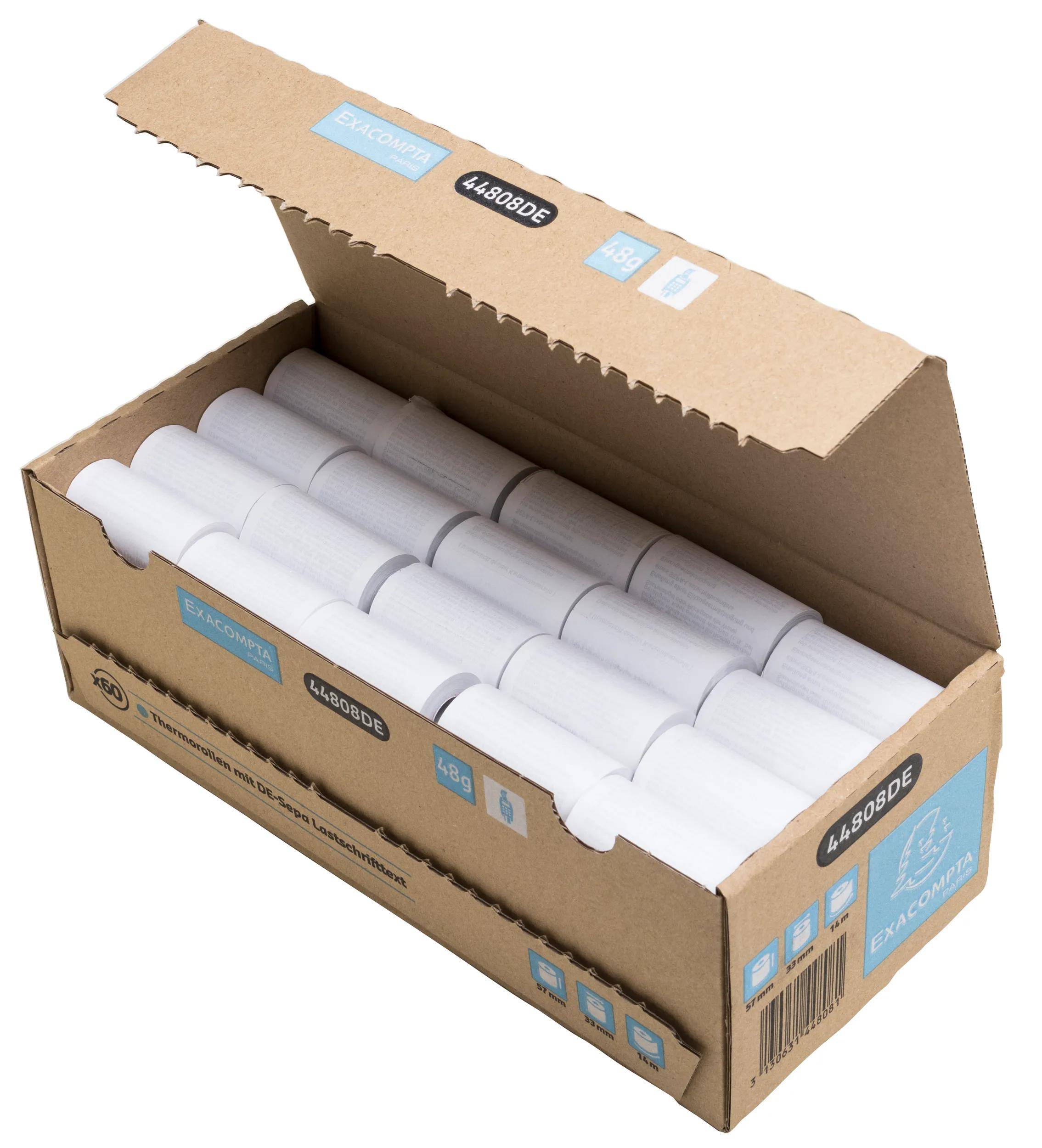 Exacompta 44808DE 180x Thermorolle 48g 57x3 Weiß