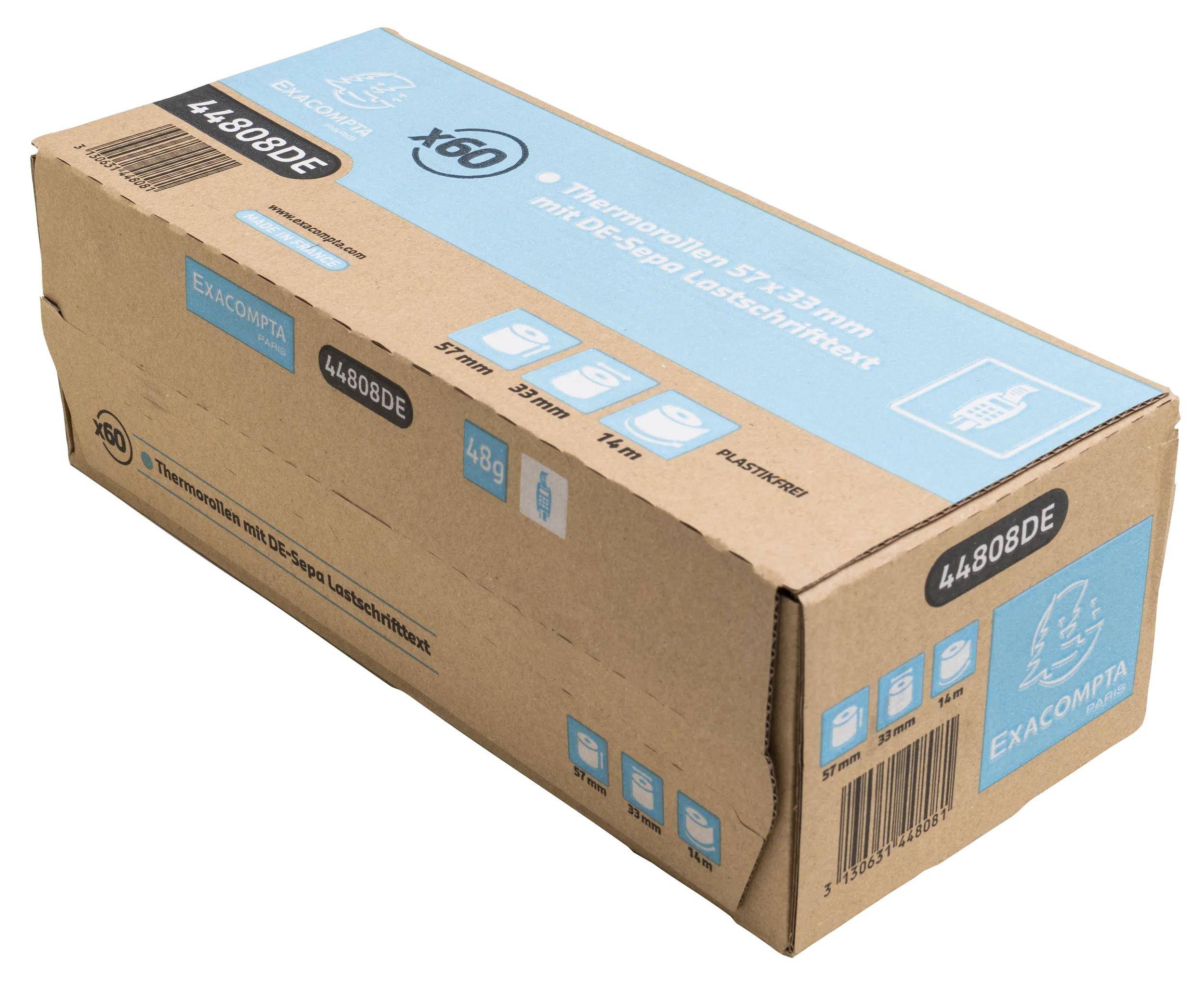 Exacompta 44808DE 180x Thermorolle 48g 57x3 Weiß