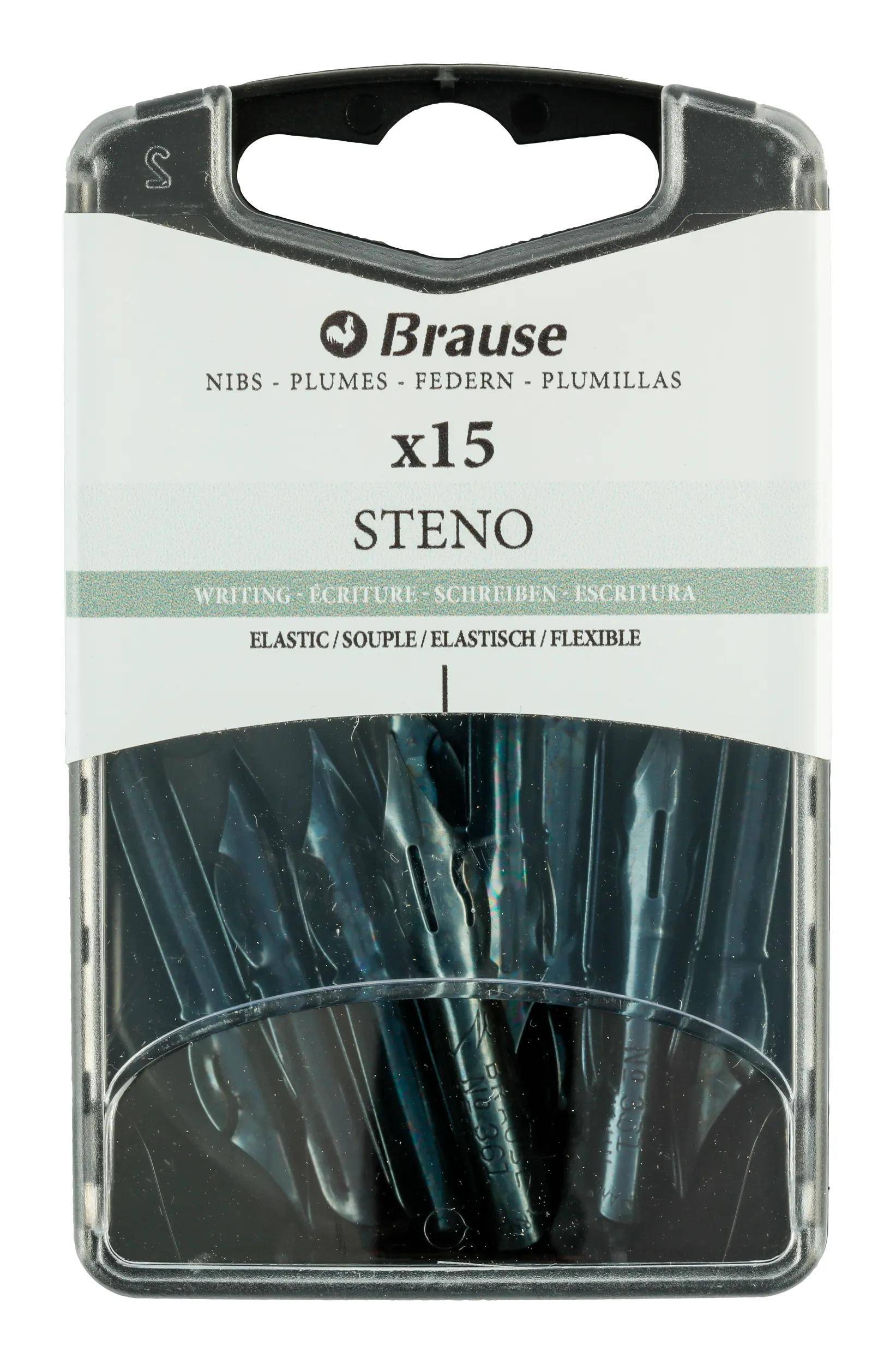 Brause Schachtel mit 15 Stenofedern 150361B