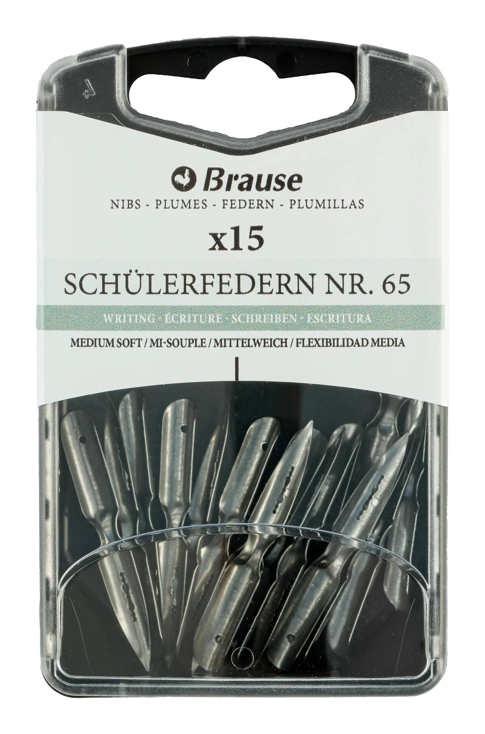 Brause Schachtel mit 15 Schulfedern 150065B