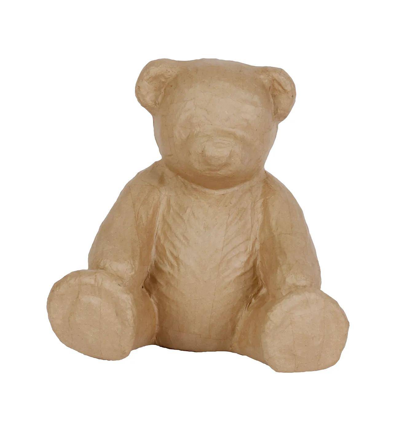 Décopatch Braunes Pappmaché, Bär 35 cm - Kartonbraun LA025C