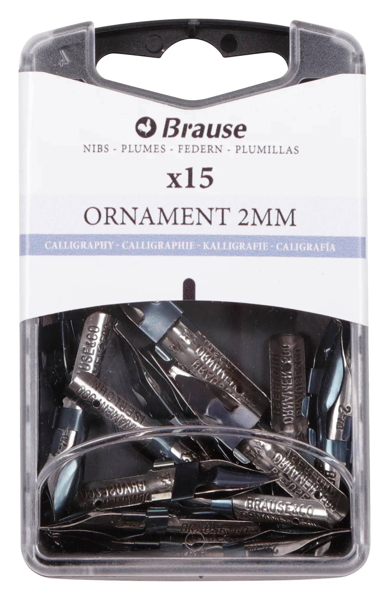 Brause Schachtel mit 15 Ornamentfedern 152020B