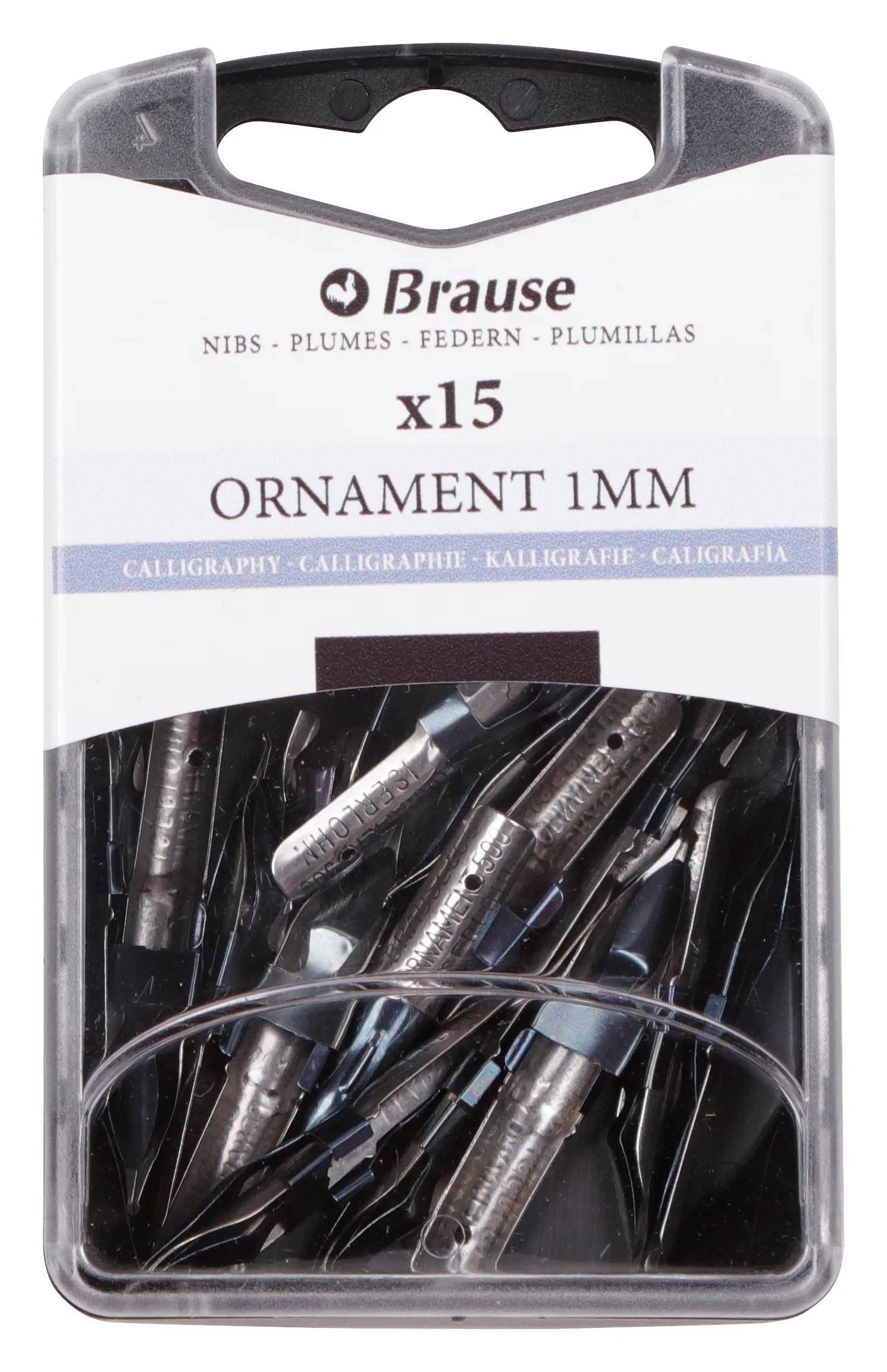 Brause Schachtel mit 15 Ornamentfedern 152010B