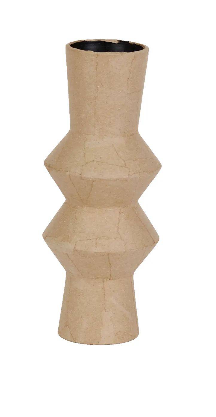 Décopatch Braunes Pappmaché,Twistyvase, wasserdicht - Kartonbraun HD070C