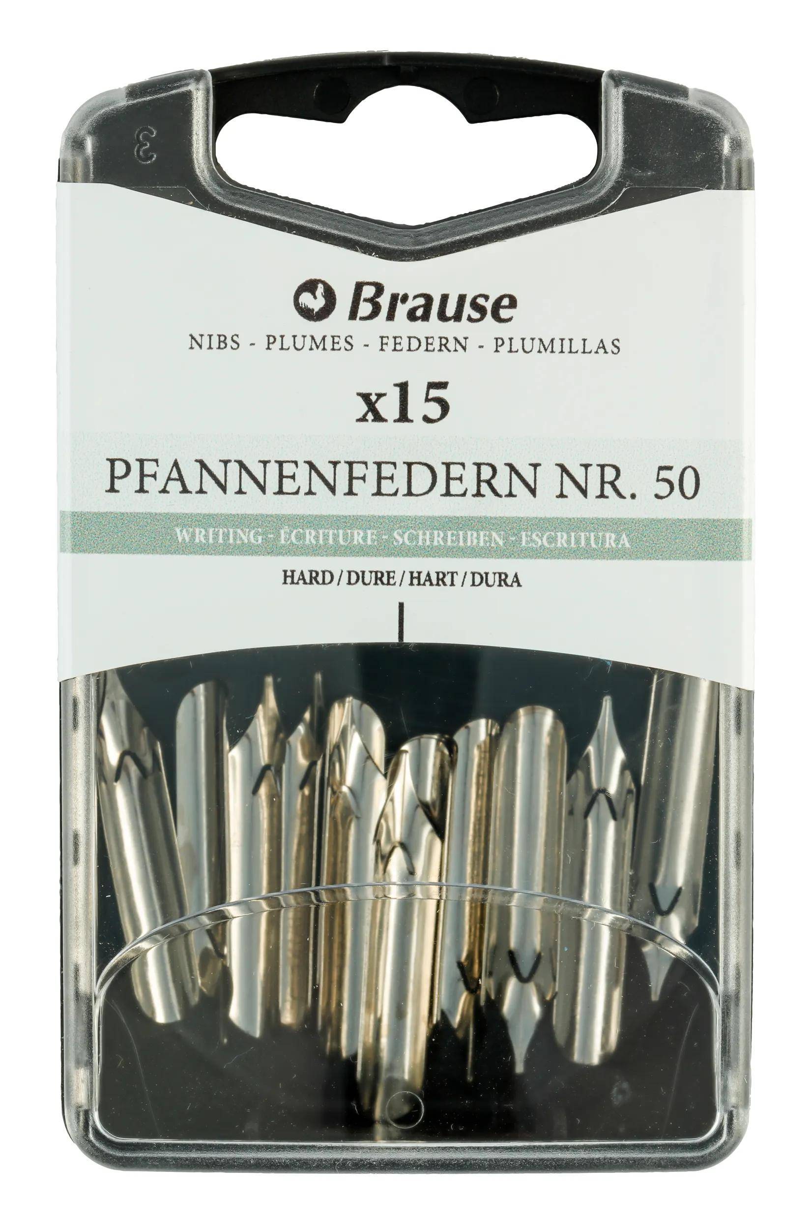 Brause Schachtel mit 15 Pfannenfedern 150050B