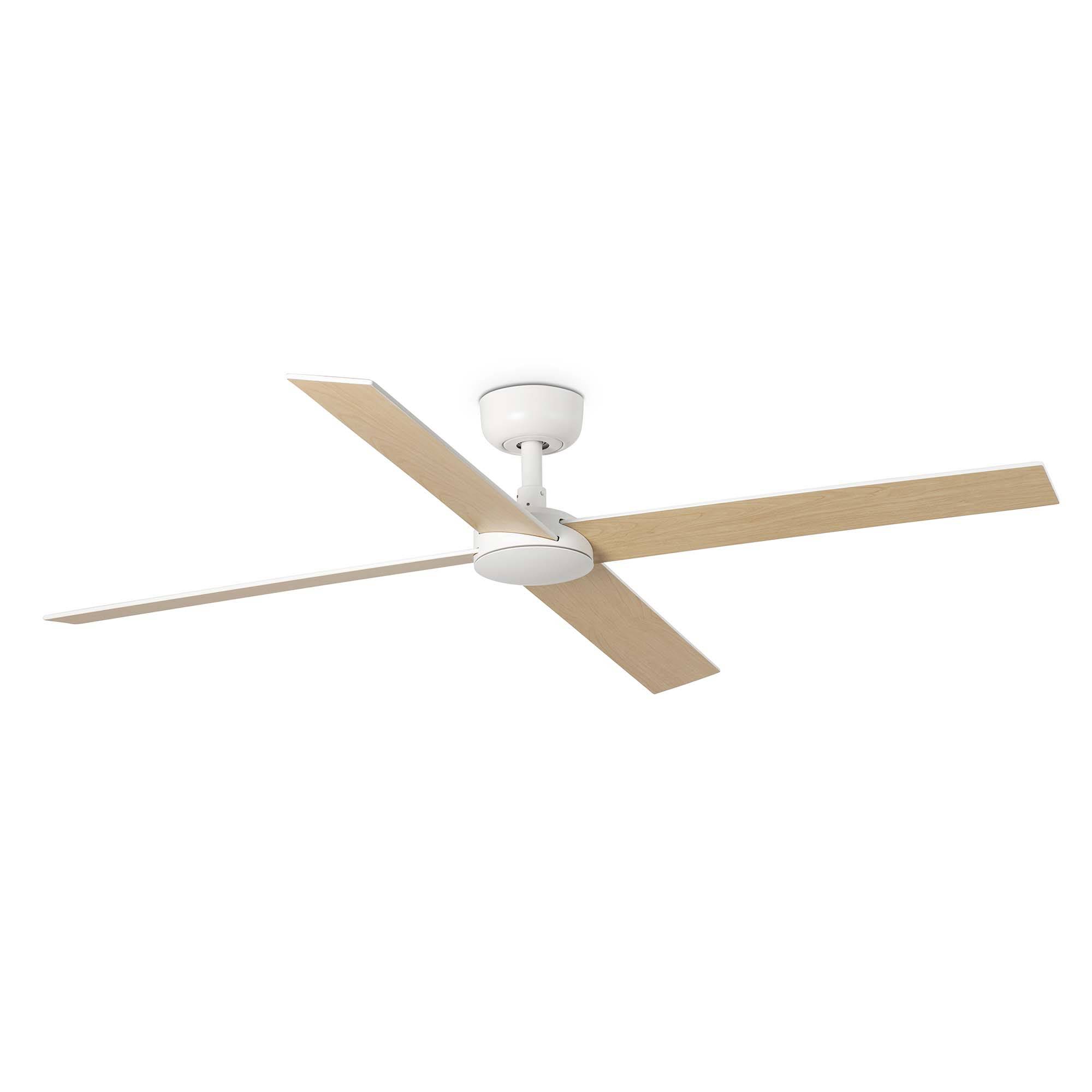 DC Deckenventilator Rudder L-4 Weiß mit Fernbedienung