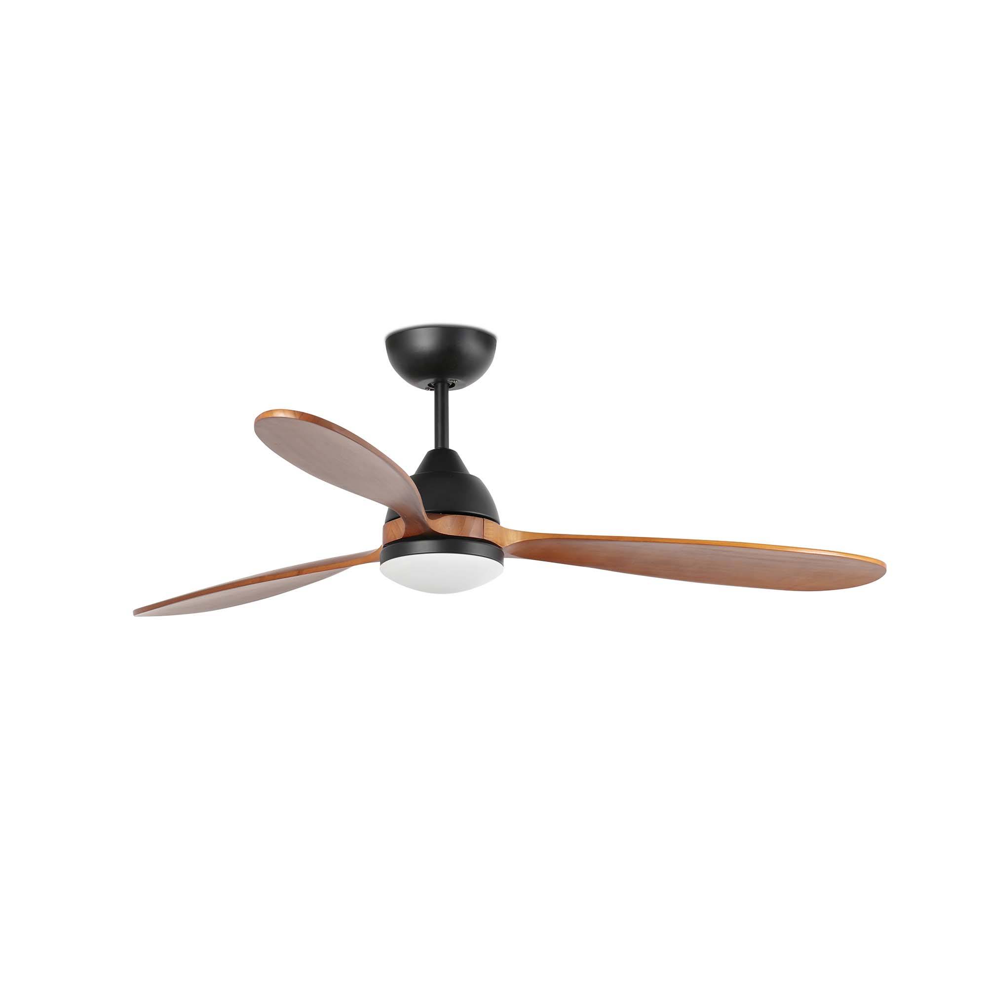 DC Deckenventilator Poros Schwarz 132 cm mit LED