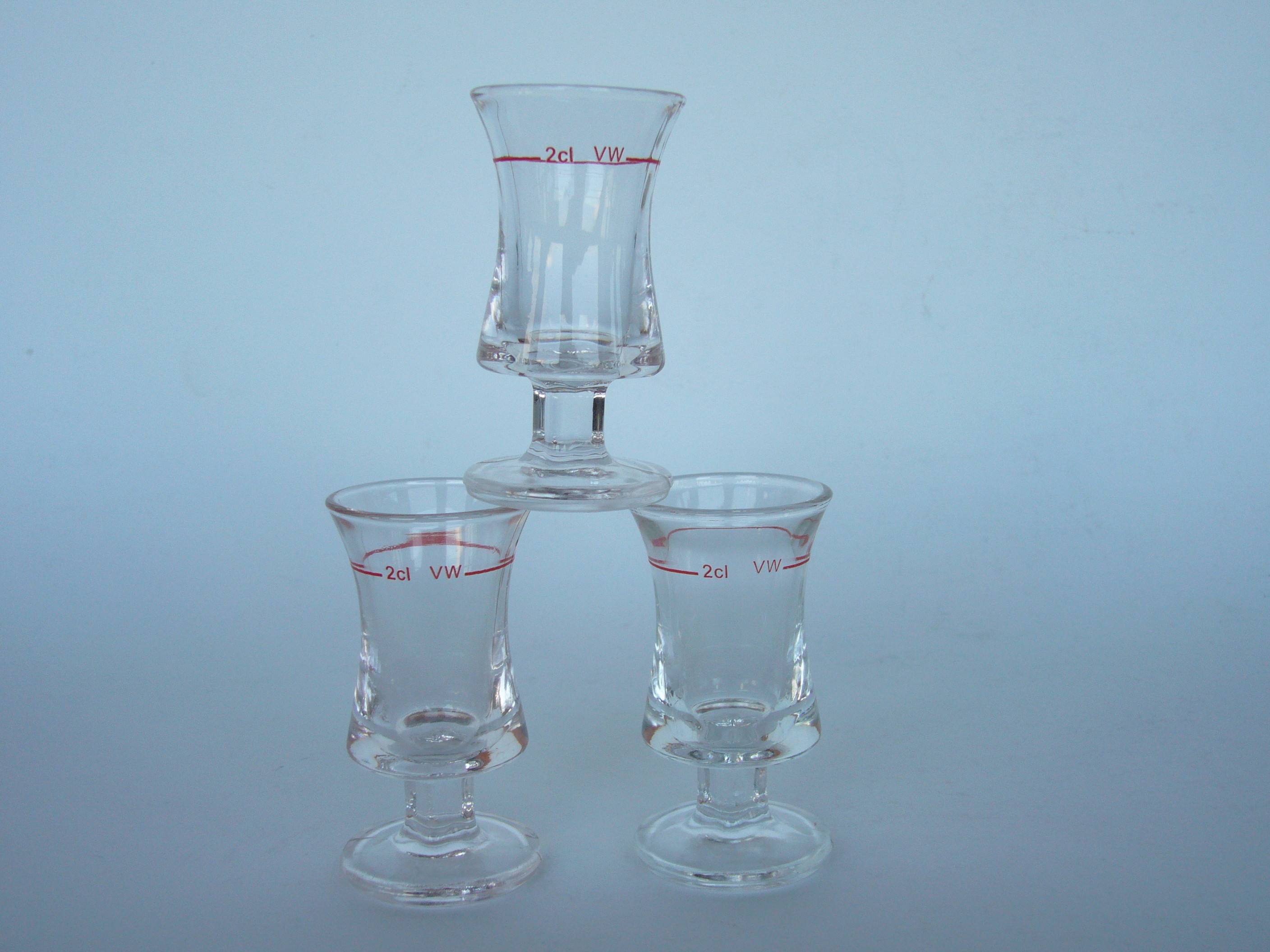 Van Well Stamper 12er Pack Rittmeister 2.0cl Schnapsgläser geeicht