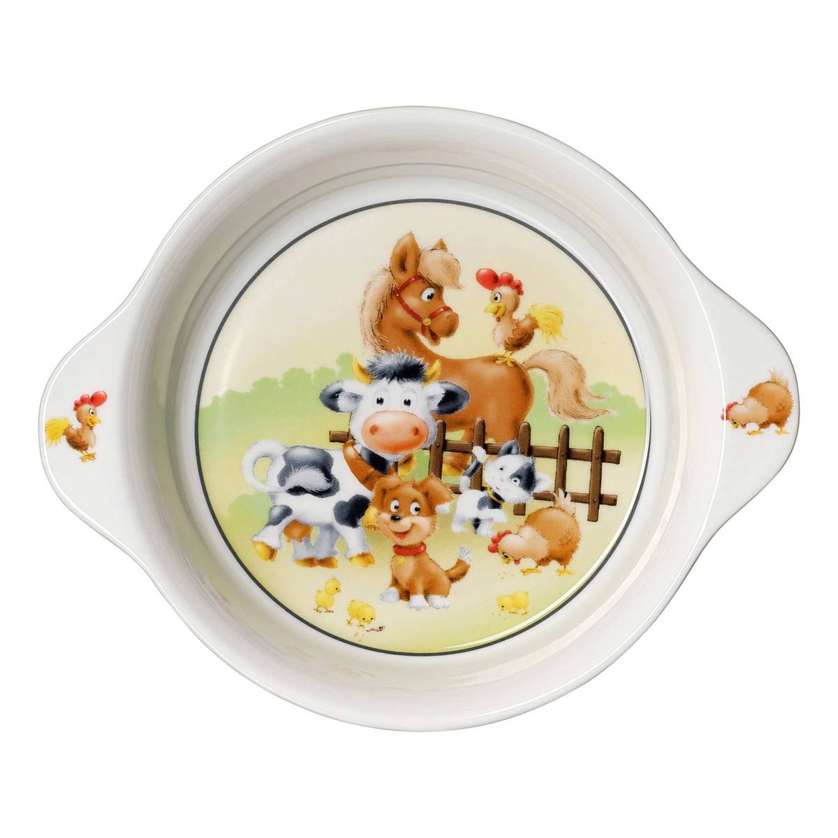 Ritzenhoff und Breker Hoftiere Schale m.Griffen 21,5cm