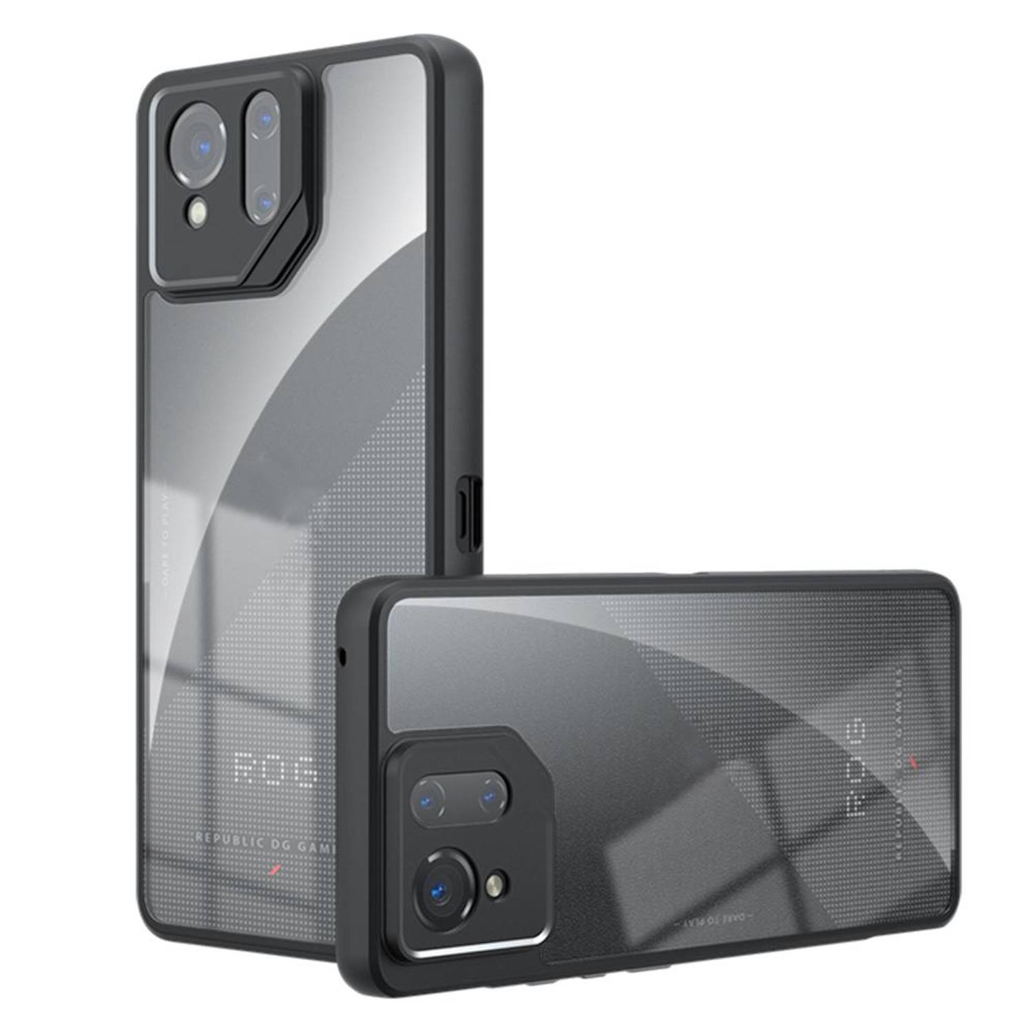 Für Asus ROG Phone 9 / 9 Pro Armor Design TPU PC Hybrid Schutz Hülle Transparent